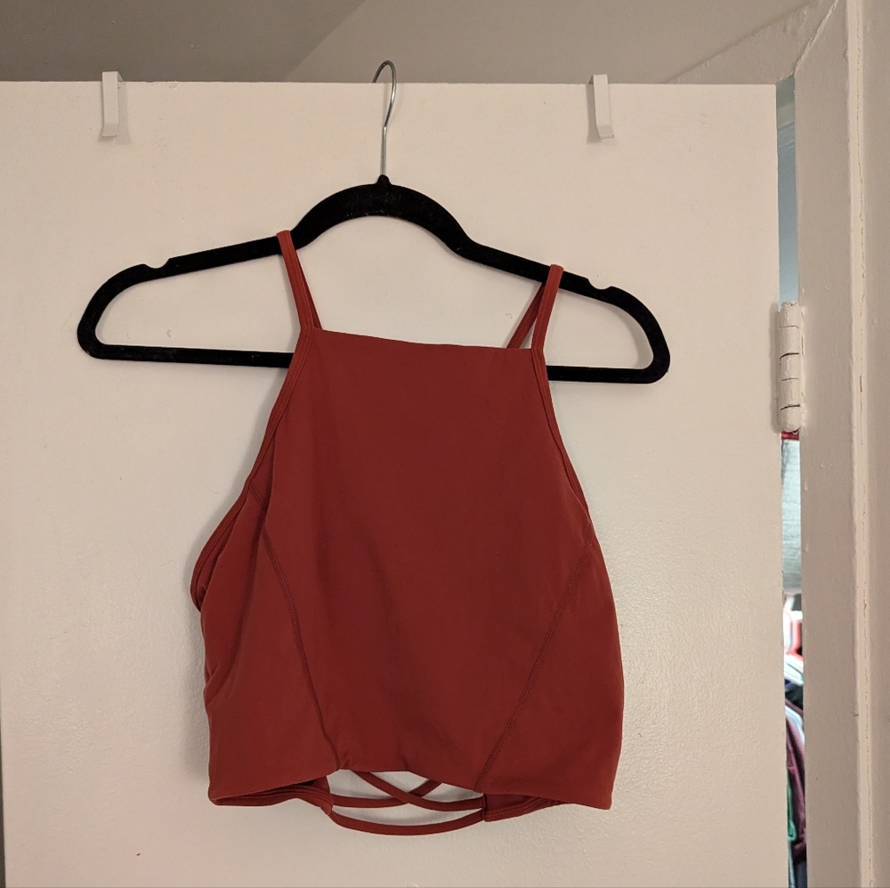 EUC BuffBunny XL Ivy Crop Top In Terracotta